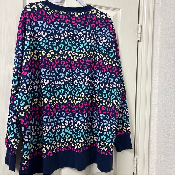 NWT Cabana by Crown & Ivy Multicolor Leopard Animal Print Sweater - Picture 6 of 6